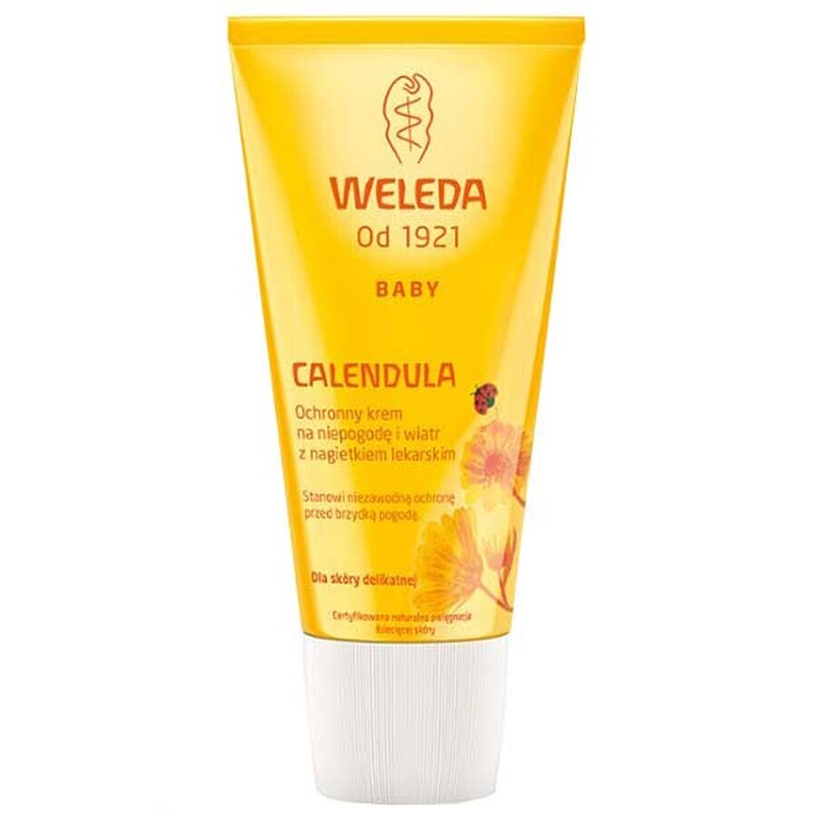 Weleda Calendula, beschermende crème voor kinderen, tegen wind en slecht weer, met calendula, 30 ml