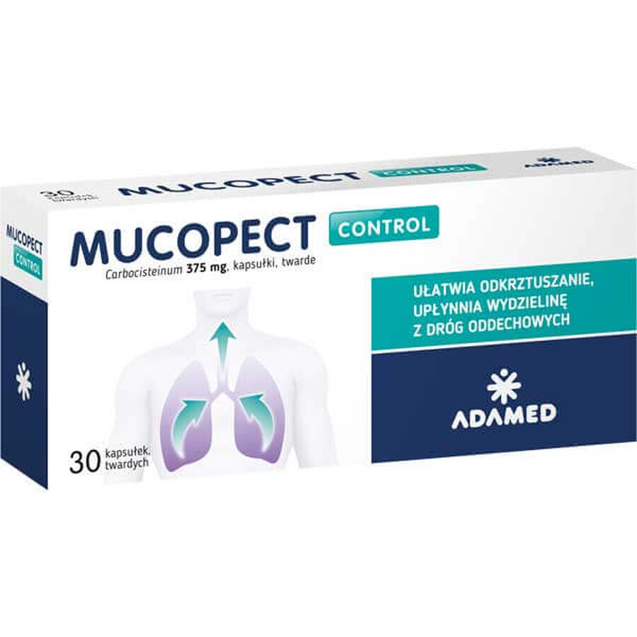 Mucopect Control 375 mg, 30 capsules