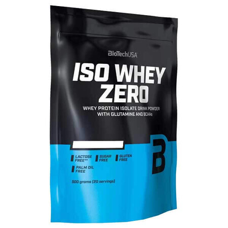 BioTechUSA Iso Whey Zero, smaak witte chocolade, 500 g