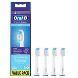 Oral-B, embouts de remplacement pour brosse à dents Pulsonic Clean, 4 pièces