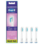 Oral-B, vervangende opzetborstels voor Pulsonic Sensitive tandenborstel, 4 stuks