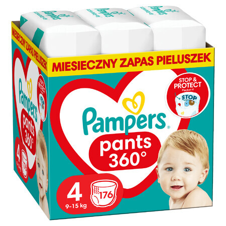 Pampers Pants, diapers, Maxi, size 4, 9-15 kg, 176 pcs