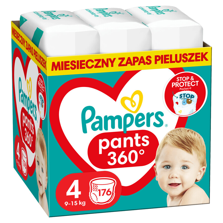 Pampers Pants, diapers, Maxi, size 4, 9-15 kg, 176 pcs