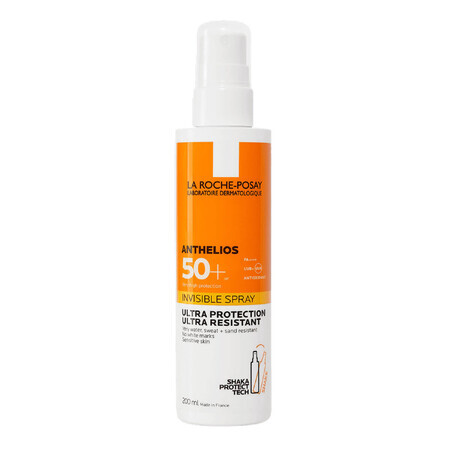 La Roche-Posay Anthelios, spray protezione invisibile, SPF 50+, 200 ml