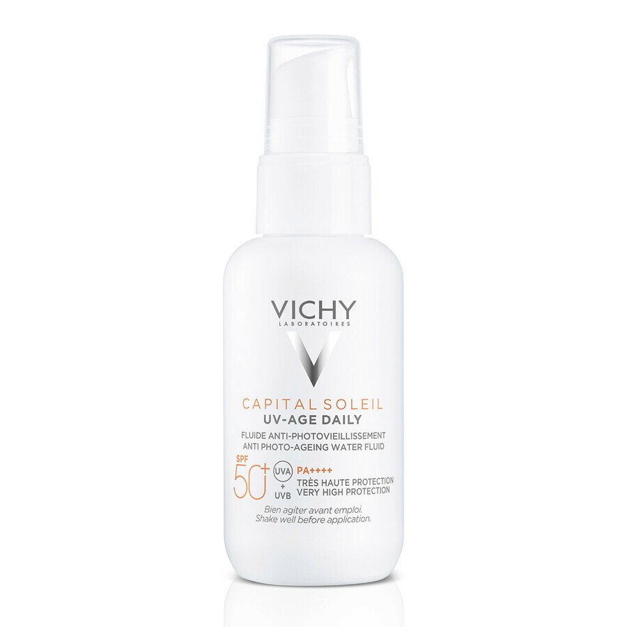 Vichy Capital Soleil UV-Age Daily, fluido anti-foto-invecchiamento, SPF 50+, 40 ml