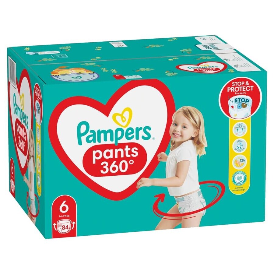 Pampers Pants, diapers, size 6, 14-19 kg, 84 pcs