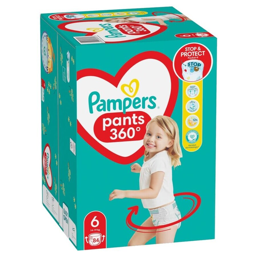 Pampers Pants, diapers, size 6, 14-19 kg, 84 pcs