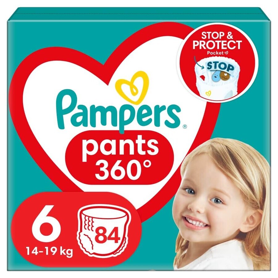 Pampers Pants, diapers, size 6, 14-19 kg, 84 pcs