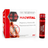 MagVital met 375 mg magnesium en vitamine B6, 20 injectieflacons x 11 ml, Marnys