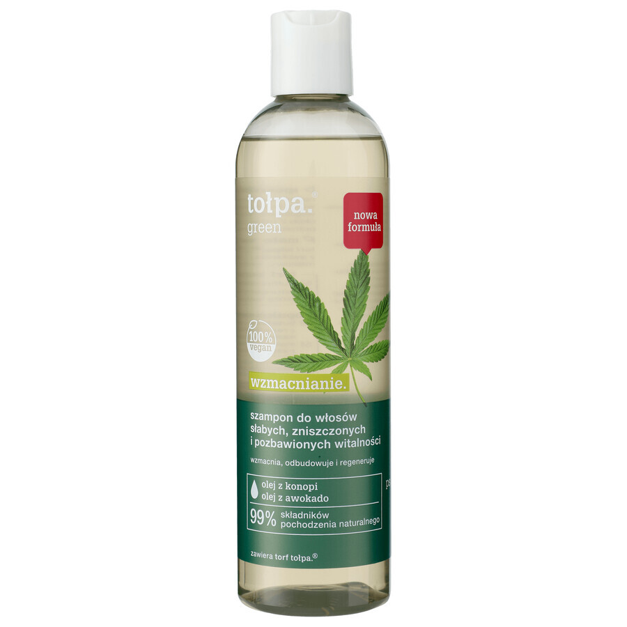 Tołpa Green Strengthening, șampon pentru păr slab, deteriorat și lipsit de vitalitate, 300 ml