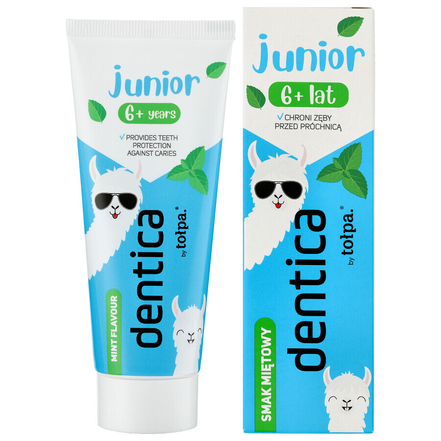 Dentica Junior, dentifricio per bambini da 6 anni, gusto menta, 50 ml