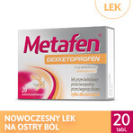 Metafen Dexketoprofen 25 mg, 20 comprimate filmate