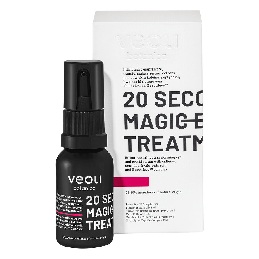 Veoli Botanica 20 Seconds Magic Eye Treatment, lifting and repairing serum for eyes and eyelids, 15 ml