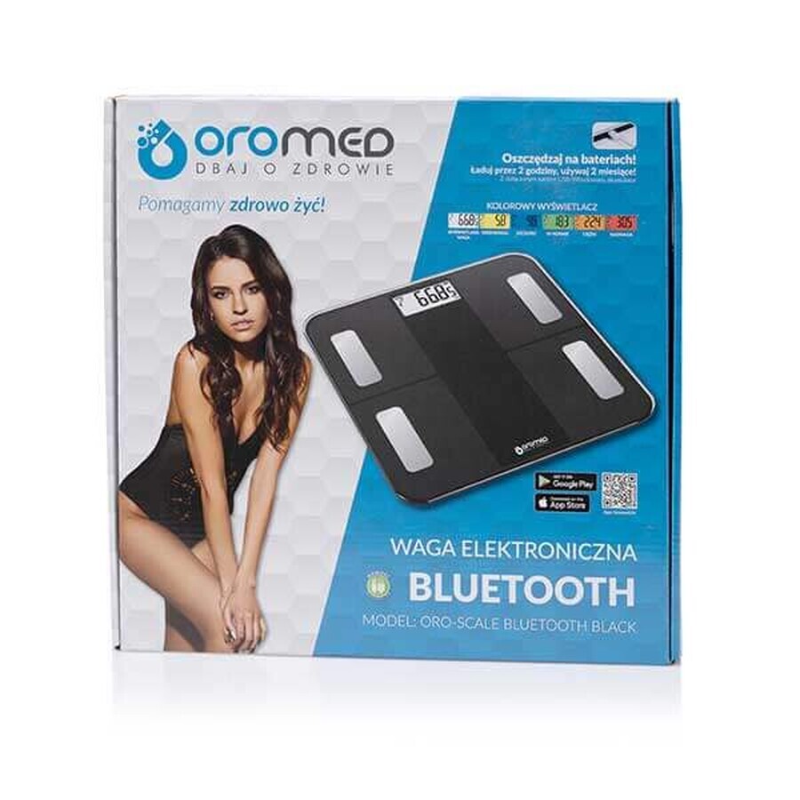 Oromed Oro-Scale Bluetooth Black, analytische balans, zwart, 1 stuk