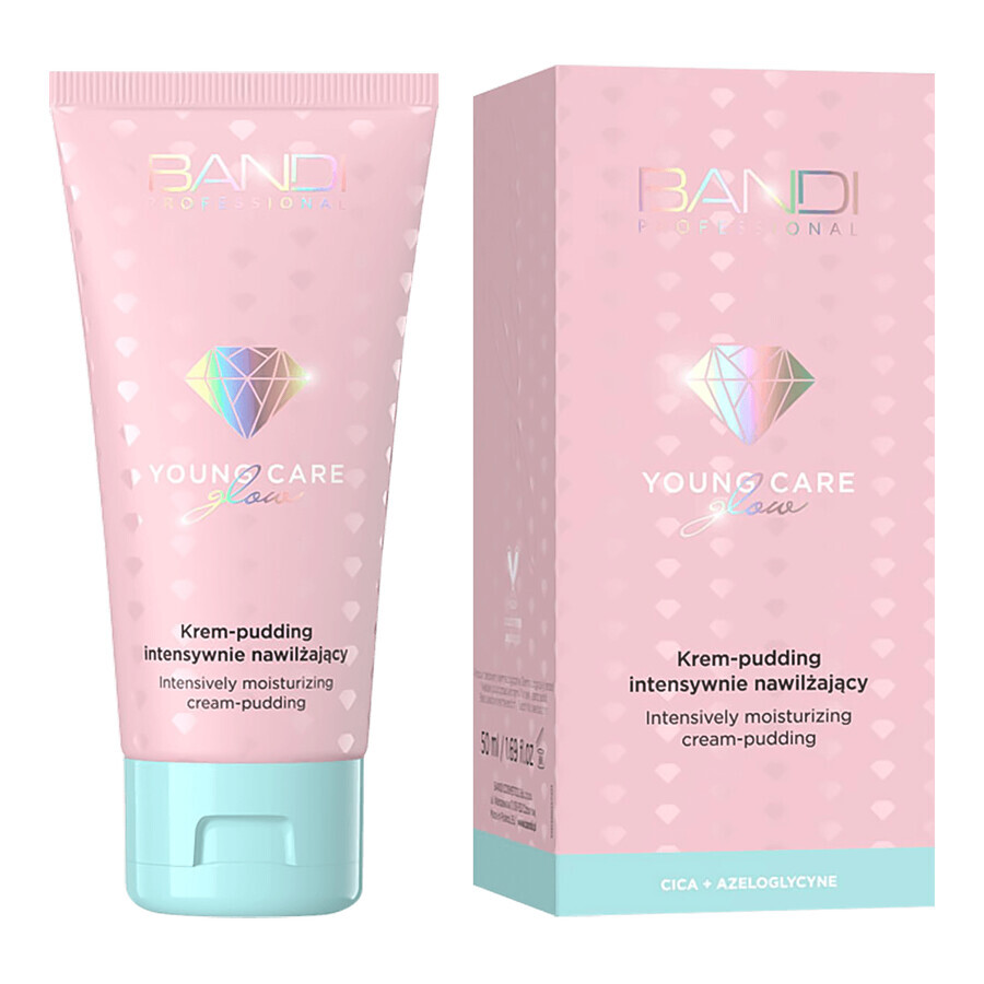 Bandi Young Care Glow, crème-pouding hydratante intensive, cica + azeloglycine, 50 ml