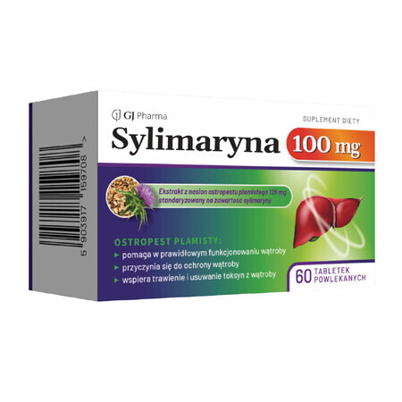 Sylymarin 100 mg, 60 film-coated tablets