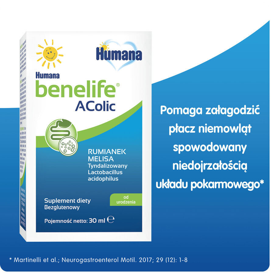 Humana Benelife Acolic, from birth, 30 ml