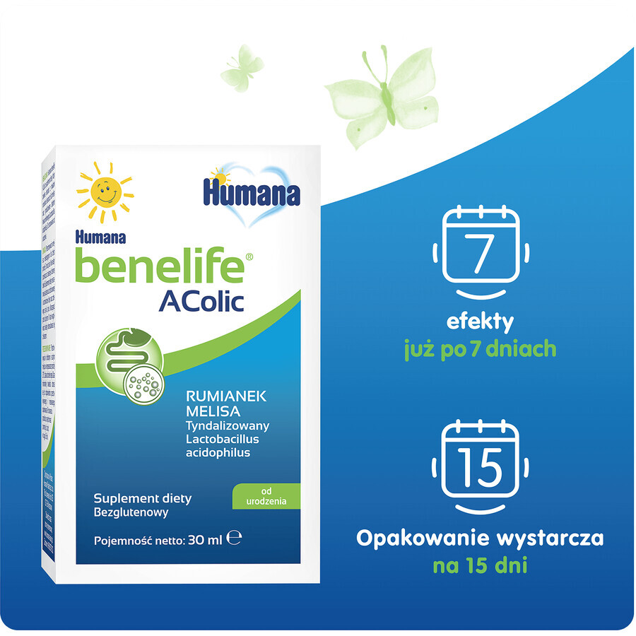 Humana Benelife Acolic, from birth, 30 ml