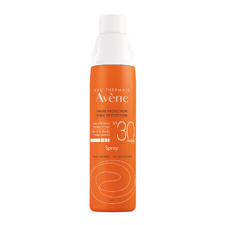 Avene Sun, spray protector pentru corp, piele sensibilă, SPF 30, 200 ml