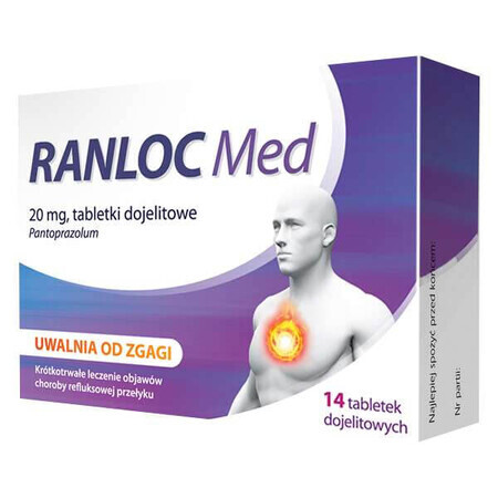 Ranloc Med 20 mg, 14 enteral tablets