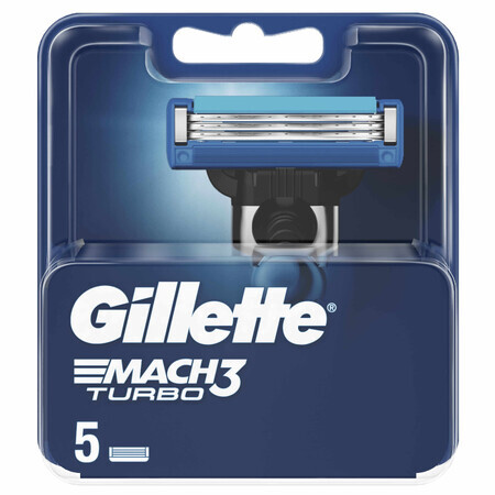 Gillette Mach 3 Turbo, wisselpatronen, 5 stuks