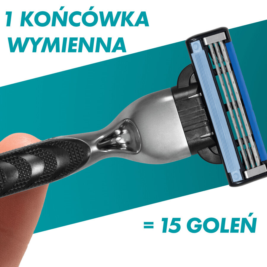 Gillette Mach 3, vervangingspatronen, 5 stuks