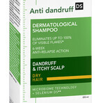 Vichy Dercos Anti Dandruff DS, shampooing antipelliculaire, cheveux secs, 200 ml