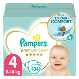 Pampers Premium Care, diapers size 4, 9-14 kg, 104 pcs