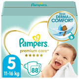 Pampers Premium Care, size 5 diapers, 11-16 kg, 88 pcs