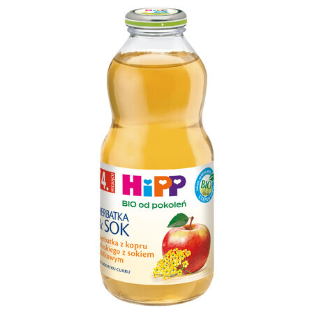 HiPP Tea &amp; Juice Bio, venkelthee met appelsap, na 4 maanden, 500 ml