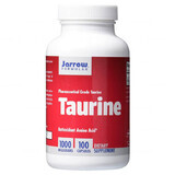 Jarrow Formulas Taurine, taurine 1000 mg, 100 capsules