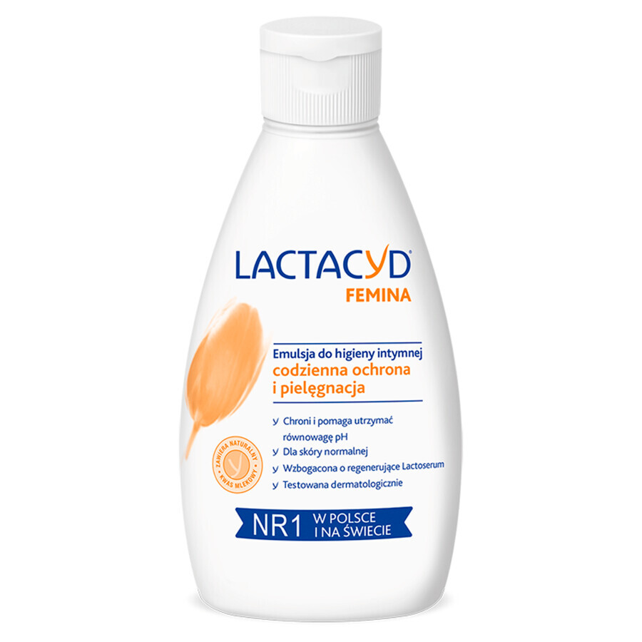 Lactacyd Femina, emulsie voor intieme hygiëne, 200 ml