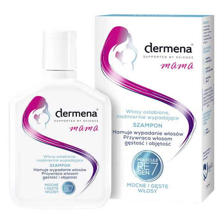 Dermena Mama, champú fortalecedor para cabello debilitado y con caída excesiva, 200 ml