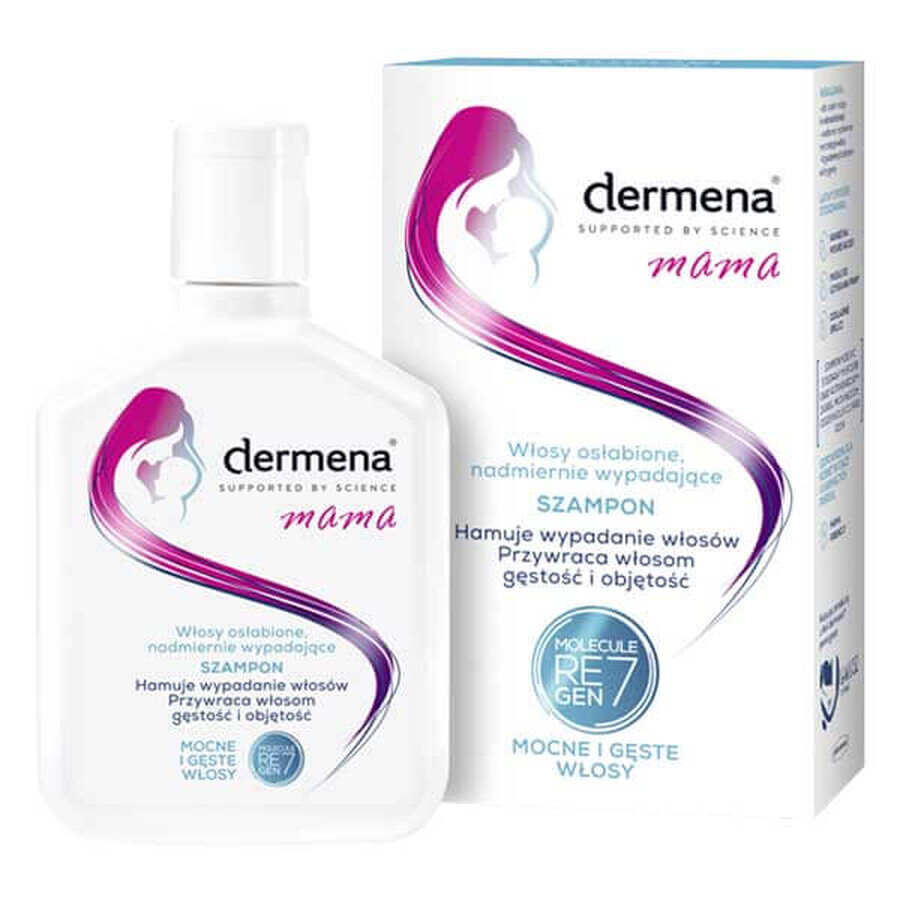 Dermena Mama, champú fortalecedor para cabello debilitado y con caída excesiva, 200 ml