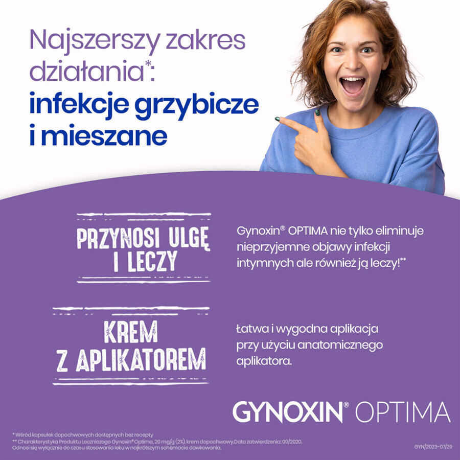 Gynoxin, 20 mg/g (2%), crème vaginale, 30 g