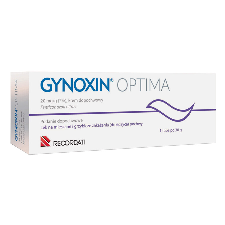 Gynoxin, 20 mg/g (2%), crème vaginale, 30 g