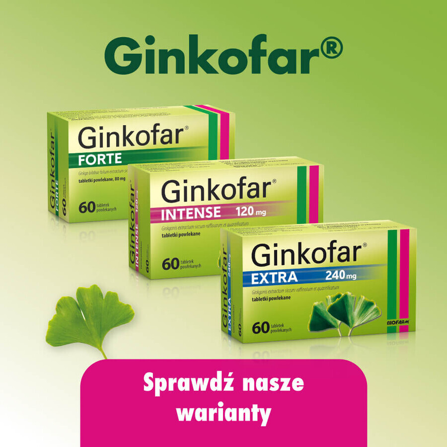 Ginkofar 40 mg, 60 tabletten