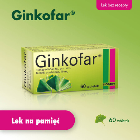 Ginkofar 40 mg, 60 tabletten