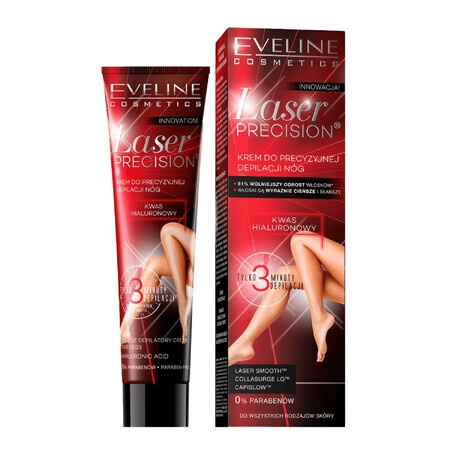 Eveline Cosmetics Laserprecison, crème pour une épilation précise des jambes, 125 ml