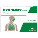 Erdomed Muko 225 mg, poeder voor orale suspensie, 20 sachets