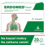 Erdomed Muko 225 mg, poeder voor orale suspensie, 20 sachets