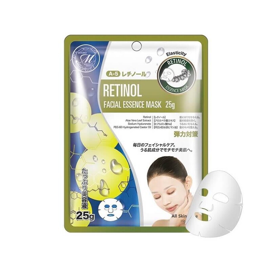 Mască de faţă cu Retinol, 25 g, Mitomo