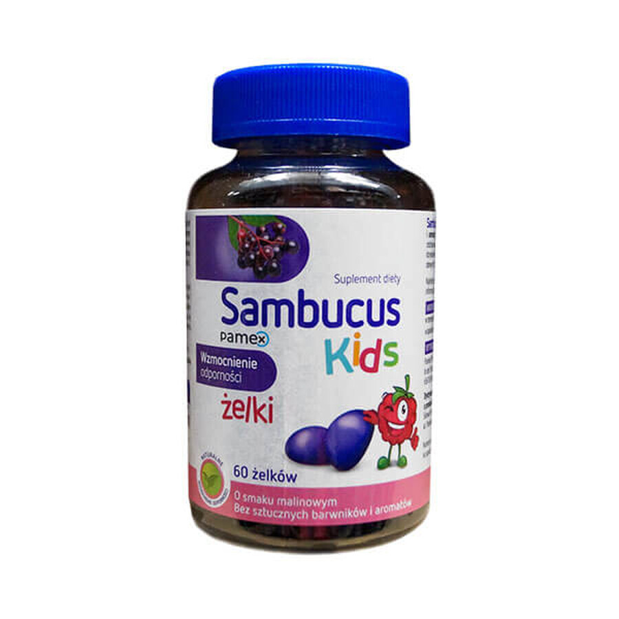 Sambucus Kids Gel, raspberry flavor, 60 pieces