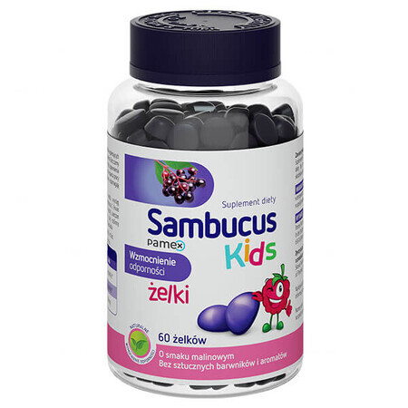 Sambucus Kids Gel, raspberry flavor, 60 pieces