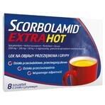 Scorbolamid Extra Hot 300 mg + 300 mg + 50 mg + 5 mg, 8 sachets