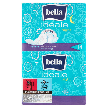 Bella Ideale, assorbenti igienici StaySofti con ali, ultrasottili, Notte, 14 pz.