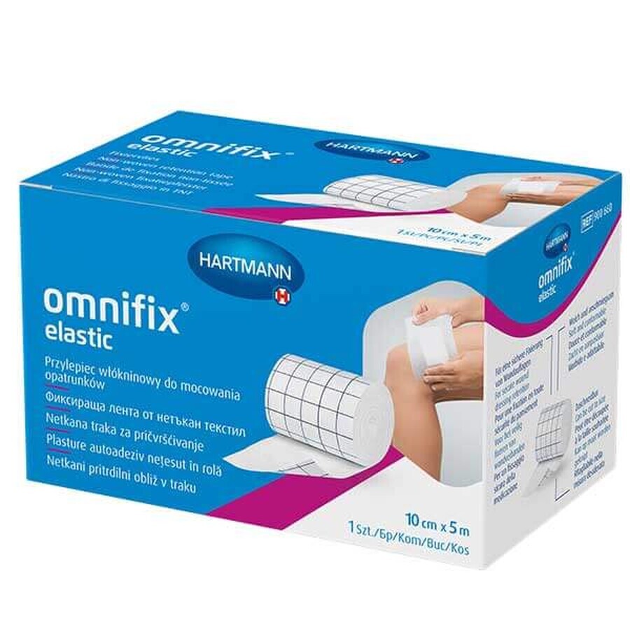 Omnifix Elastic, non-woven adhesive for fixing dressings, 10 cm x 5 m, 1 pc