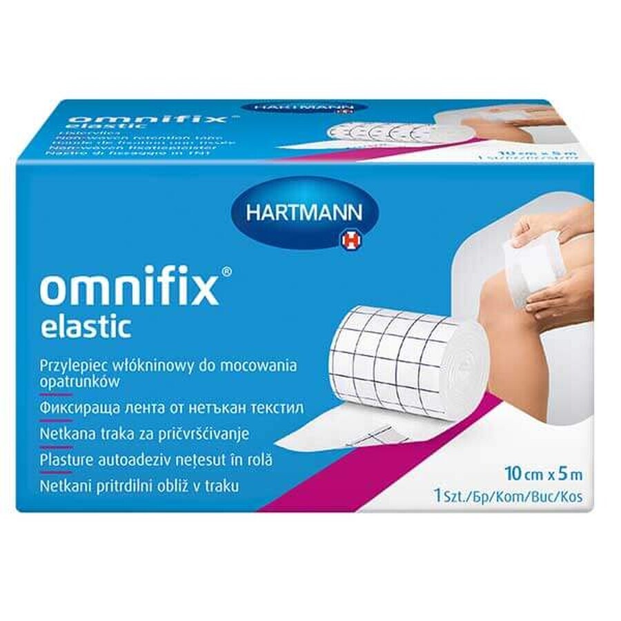 Omnifix Elastic, non-woven adhesive for fixing dressings, 10 cm x 5 m, 1 pc