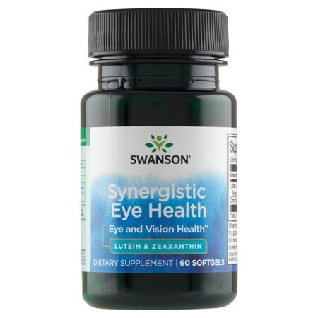 Swanson Synergistic Eye Health, luteïne en zeaxanthine, 60 capsules