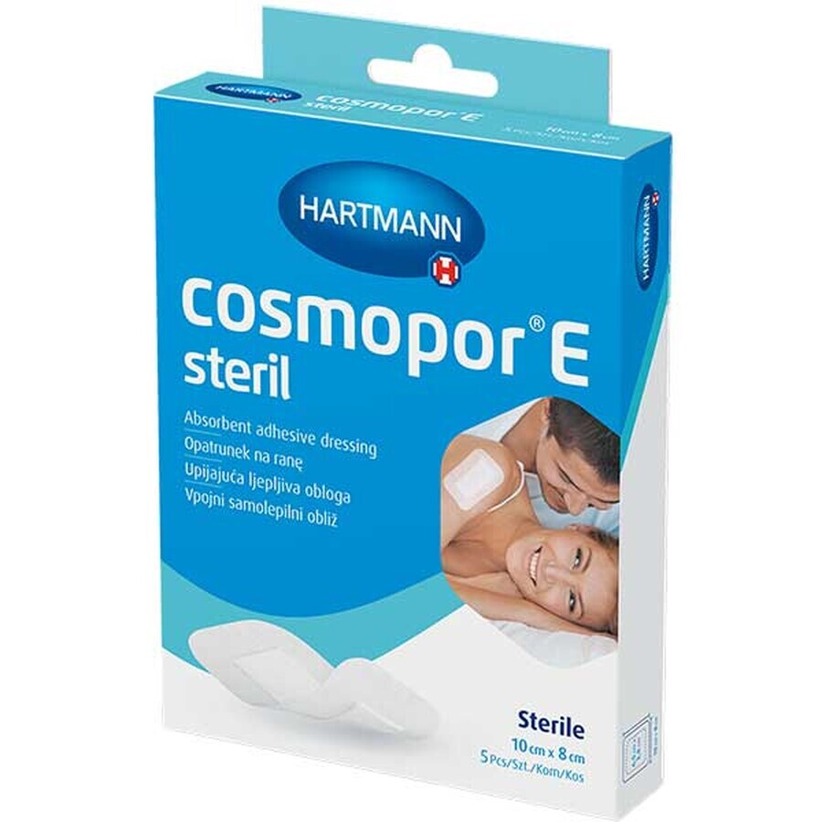 Cosmopor E, pansament, steril, autoadeziv, cu strat absorbant, 10 cm x 8 cm, 5 buc